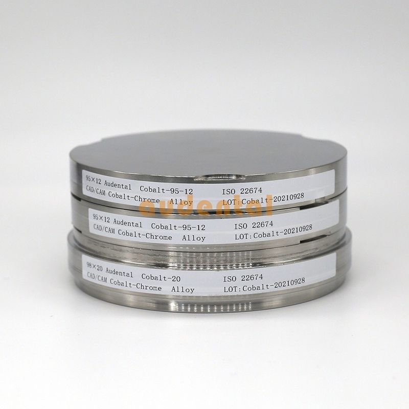 Audental CoCr Block Disc Dental Cobalt Chrome Alloy Disc สําหรับระบบบด CAD CAM