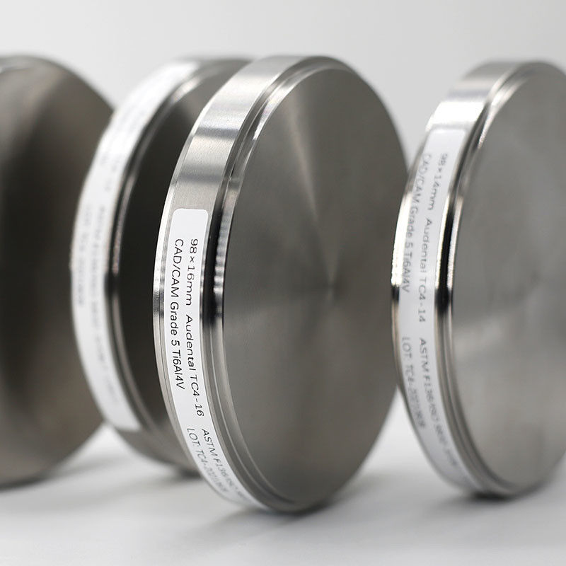 Audental Gr5 CAD CAM วัสดุการบดฟัน ทิตาเนียม ผัง Ti ขาด ทิตาเนียม ผัง
