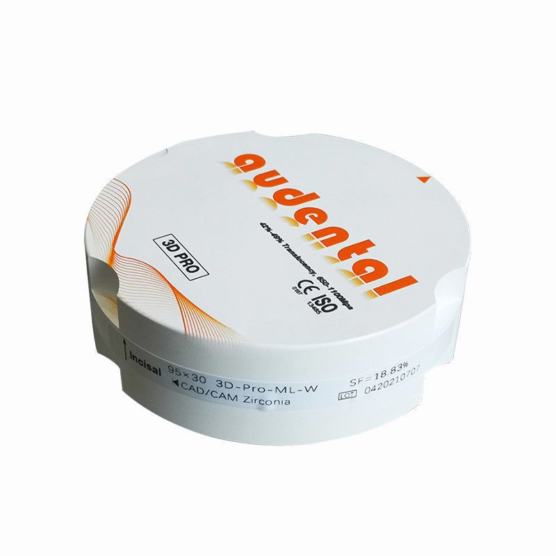650-1100Mpa ความแข็งแกร่งของฟัน Zirconia บล็อคสําหรับการฟื้นฟูฟัน จําหน่าย Abiity 2000 PCS ต่อสัปดาห์