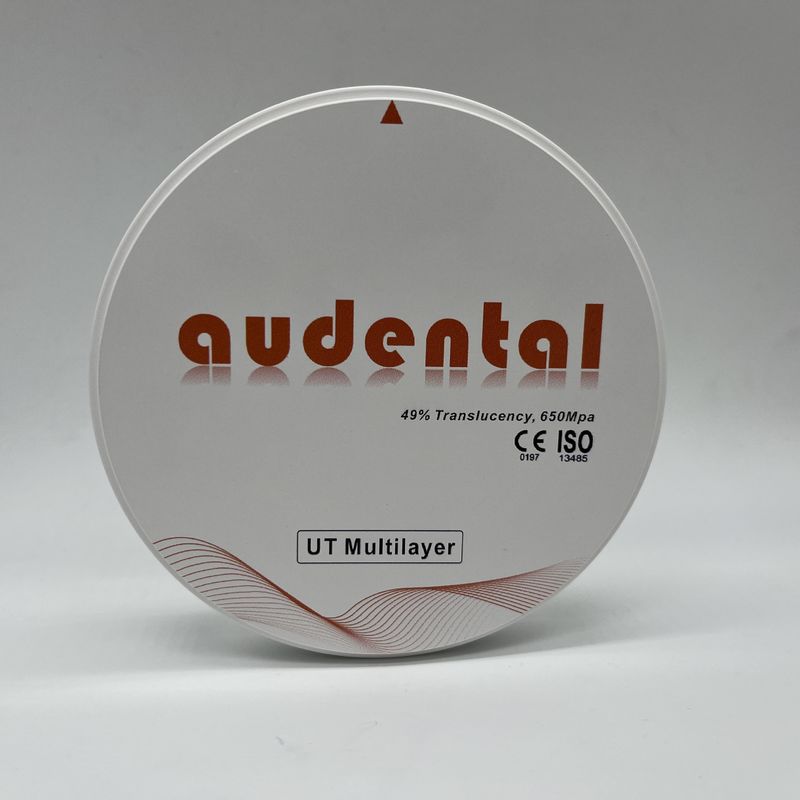 บล็อกเซอร์โคเนียสำหรับทันตกรรมหลายชั้น UT/DUT ความโปร่งแสงสูงและความแข็งแรงเพื่อความสวยงามสูงสุด