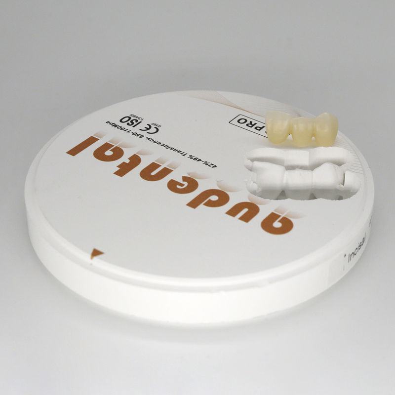 650-1100Mpa ฟัน Zirconia Block Vita16 Bleach4 สี OEM / ODM มี