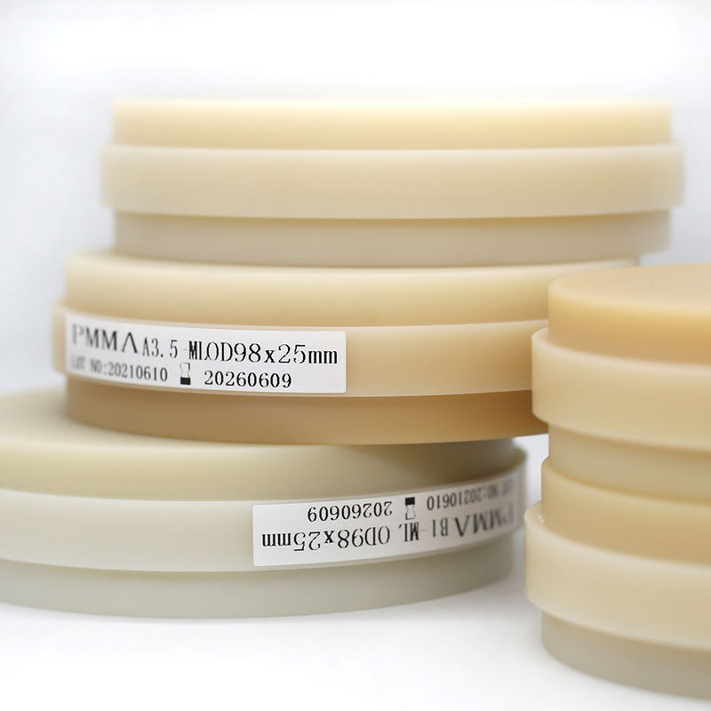 Audental แคดแคม เครื่องบด 16 สี PMMA หลากชั้น ปริมาณฟัน ฐานธาตุพลาสติก บล็อกฟัน PMMA