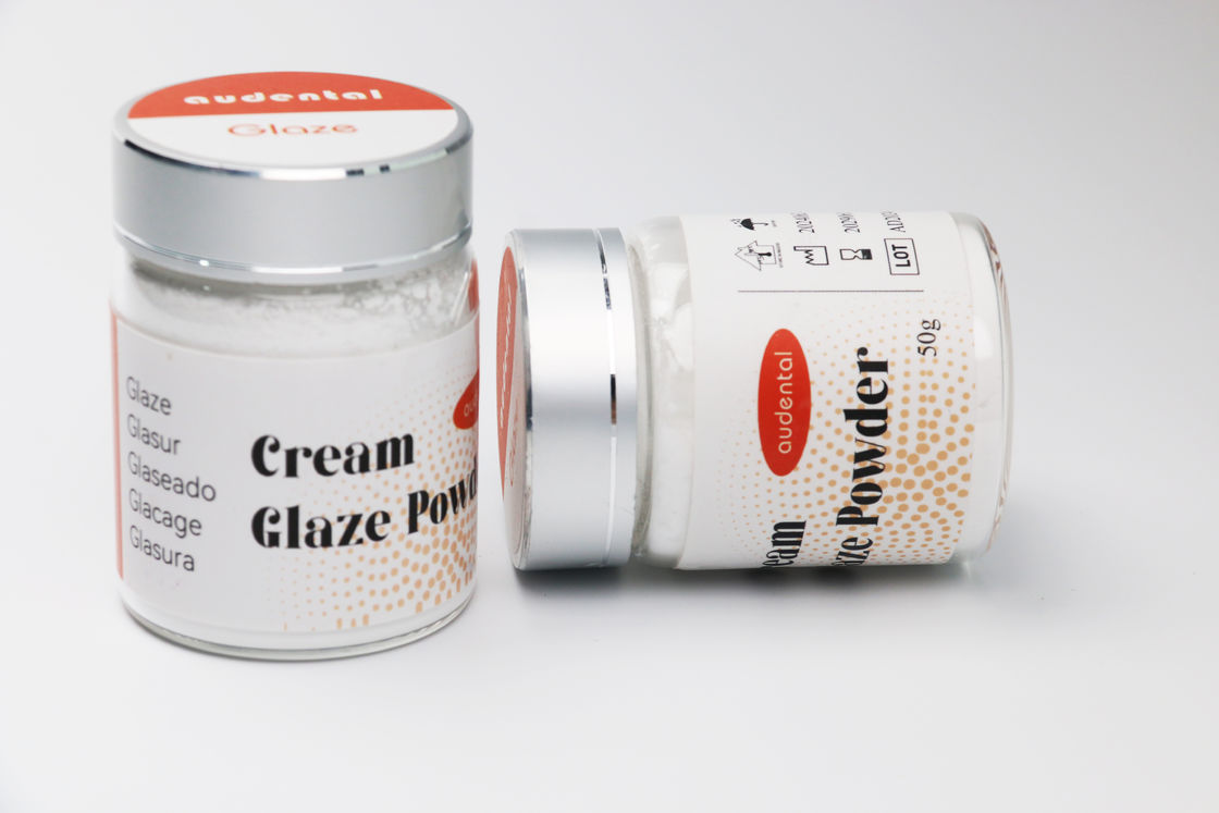 Audental Universal Glaze Powders เพื่อให้มีสีที่สม่ําเสมอและความสดชื่นสําหรับอุปกรณ์ห้องปฏิบัติการทันตแพทย์