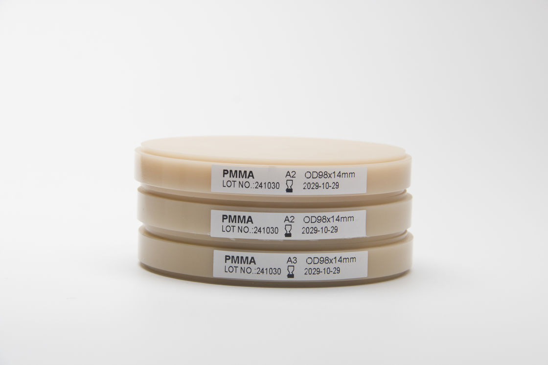 ตัวเลือกหลากหลาย ฐานฟันเทียมชั้นเดียวหลายชั้น และบล็อก PMMA ที่ยืดหยุ่นสําหรับการฟัน