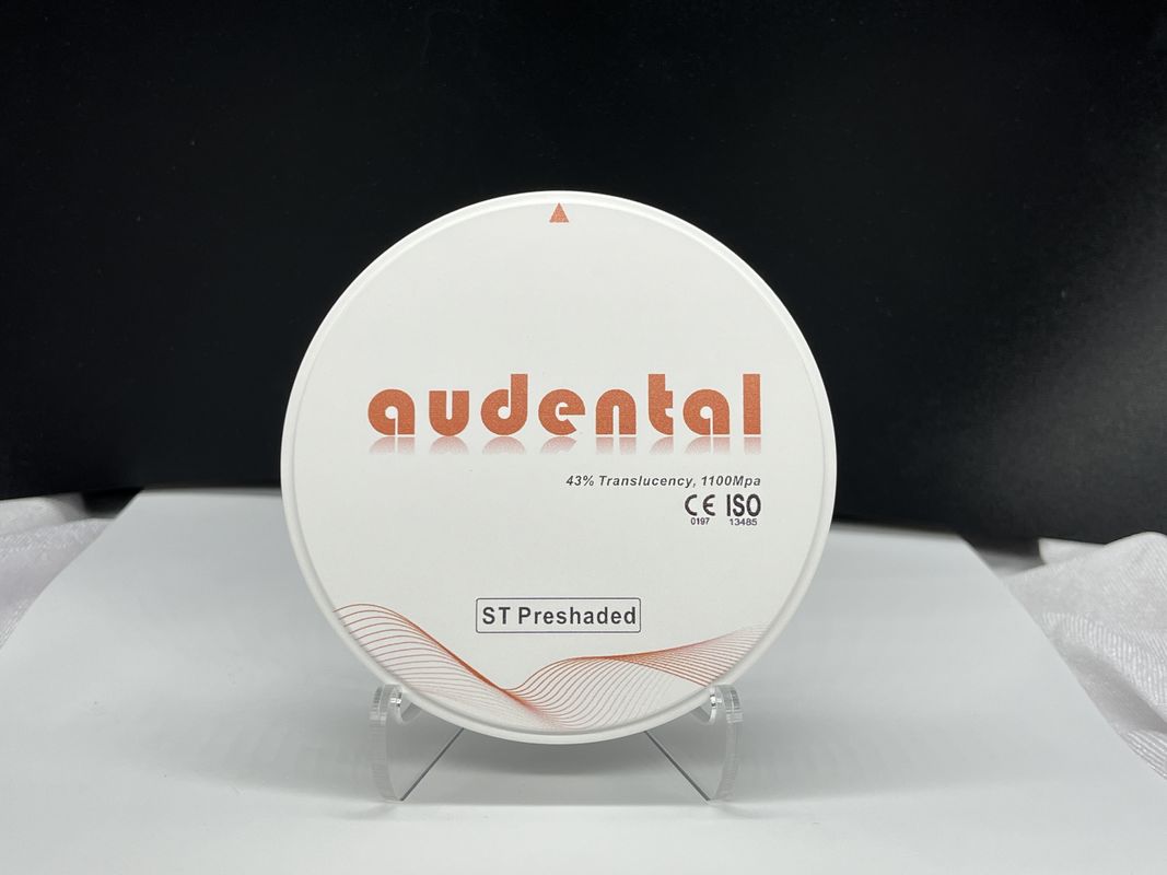 Audental Zirconia Blocks ความหนาแน่นสูง กับ 43% ความโปร่งใส สําหรับการฟื้นฟูที่ดูธรรมชาติ