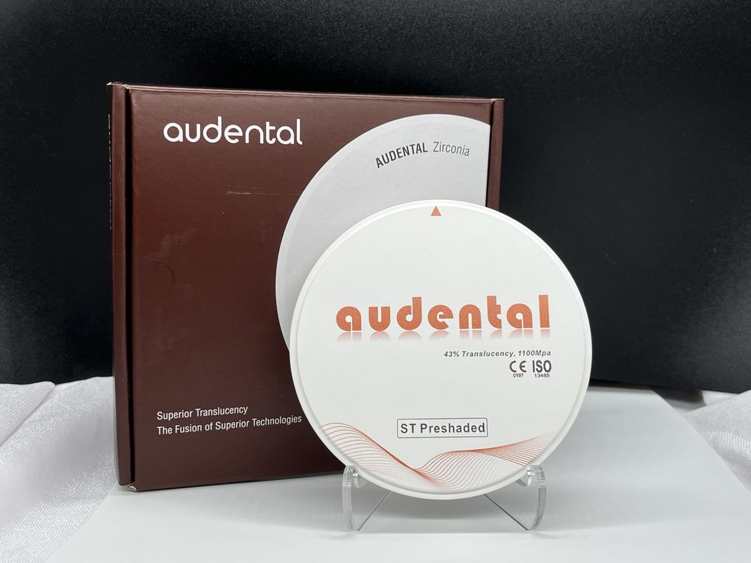 Audental Zirconia Blocks ความหนาแน่นสูง กับ 43% ความโปร่งใส สําหรับการฟื้นฟูที่ดูธรรมชาติ