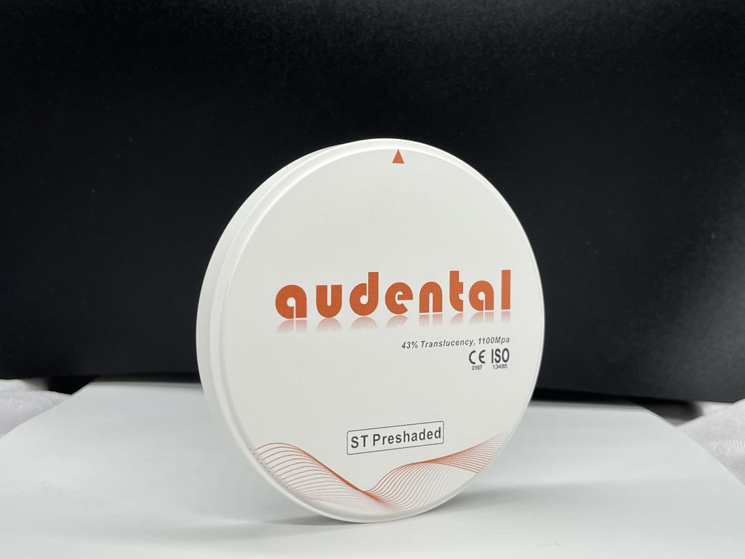 Audental Zirconia Blocks ความหนาแน่นสูง กับ 43% ความโปร่งใส สําหรับการฟื้นฟูที่ดูธรรมชาติ