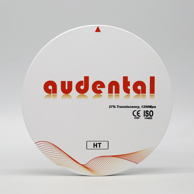 Audental HT/DHT White Crown and Bridges Zirconia Blocks Dental Lab CAD CAM System ราคาโรงงาน การใช้ฟัน การใช้ฟัน Zirconia