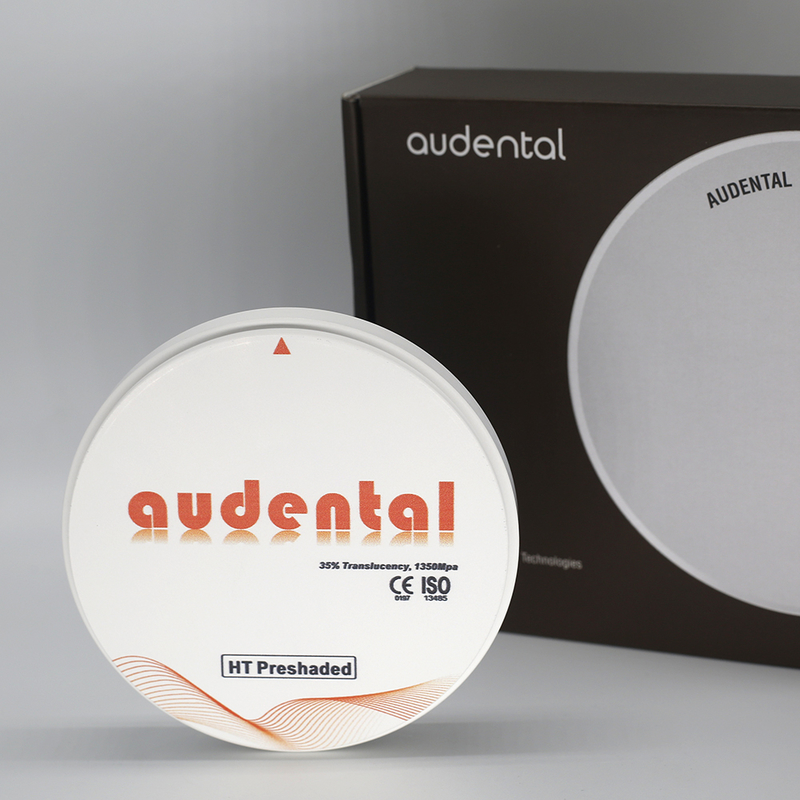 Audental HT/DHT สีขาว 16 น้ํายาสี Zirconia บล็อก ห้องปฏิบัติการฟัน CAD CAM System ราคาโรงงาน ฟัน