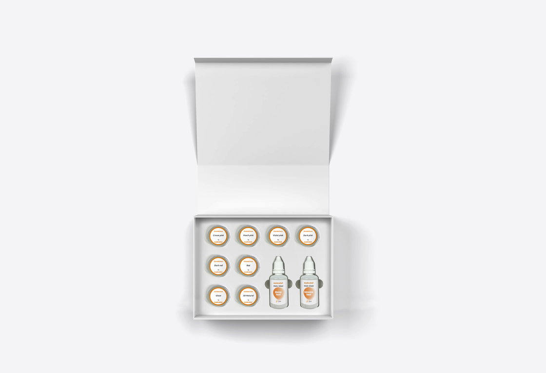 ห้องปฏิบัติการฟัน คราบและกระจกแปสต์ 25 มล น้ําเหลว 4 กรัม 3D กระจกแปสต์ คราบและวัสดุกระจก