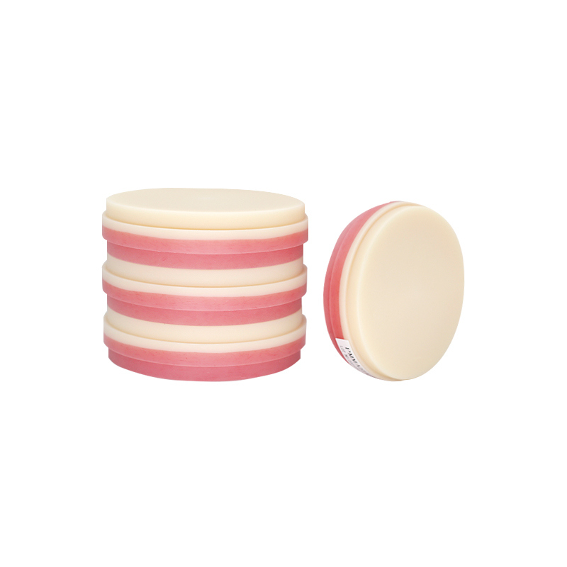 บล็อก PMMA สีชมพู-A2 สำหรับทันตกรรม ทนทานและกันน้ำ เพื่อการบูรณะที่แข็งแรงและทนทาน