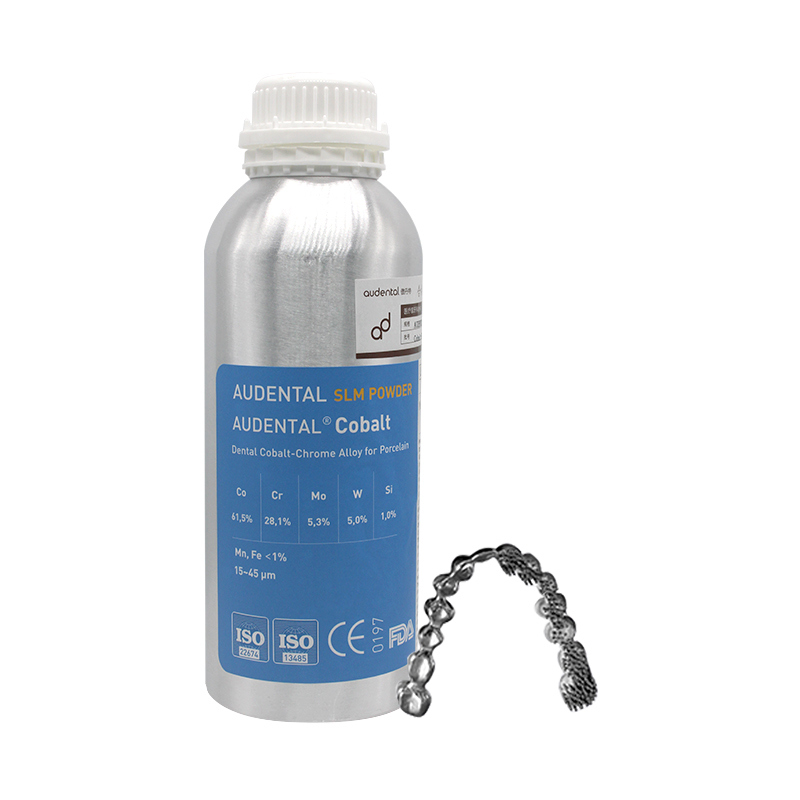 ผง Audental CoCr SLM โคบอลต์-โครเมียมอัลลอยด์บริสุทธิ์สูง สำหรับการพิมพ์โลหะ 3 มิติทางทันตกรรมและการเผาผนึกด้วยเลเซอร์