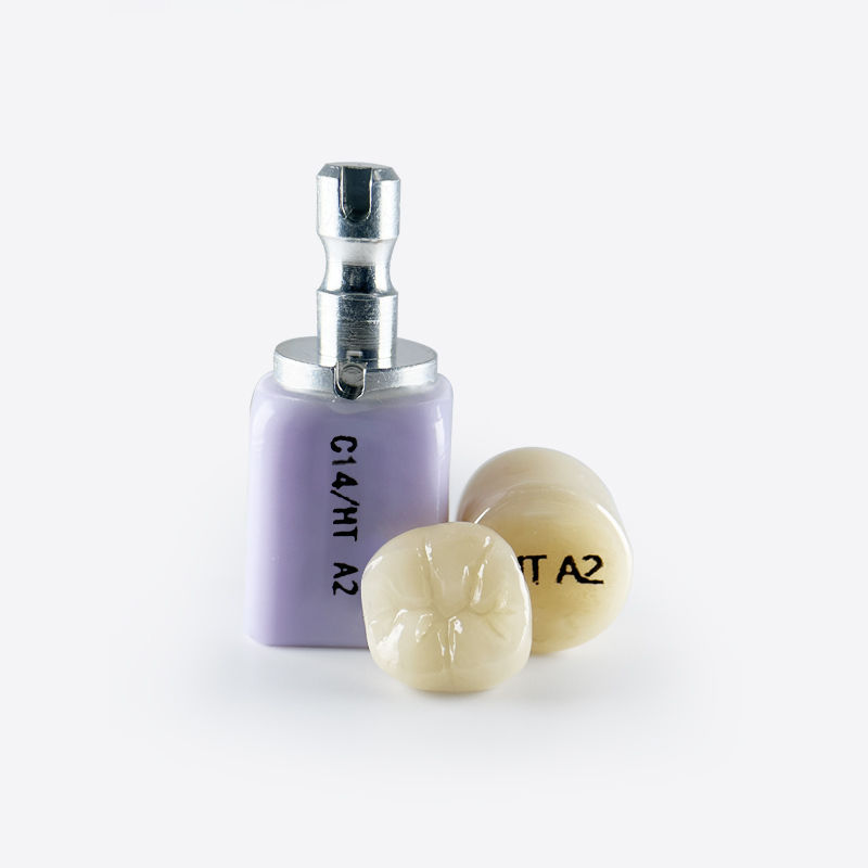 วัสดุห้องปฏิบัติการทันตแพทย์ Audental Glass Ceramic Zirconia Block Lithium Disilicate Block Ingot สําหรับการฟื้นฟูฟัน