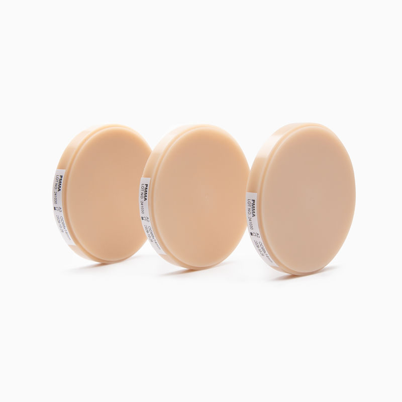 Dental Pmma Block Pink A2 ให้ความสามารถในการบดและความสวยงามของยางฟันธรรมชาติสําหรับการใช้งานในห้องปฏิบัติการฟันต่าง ๆ