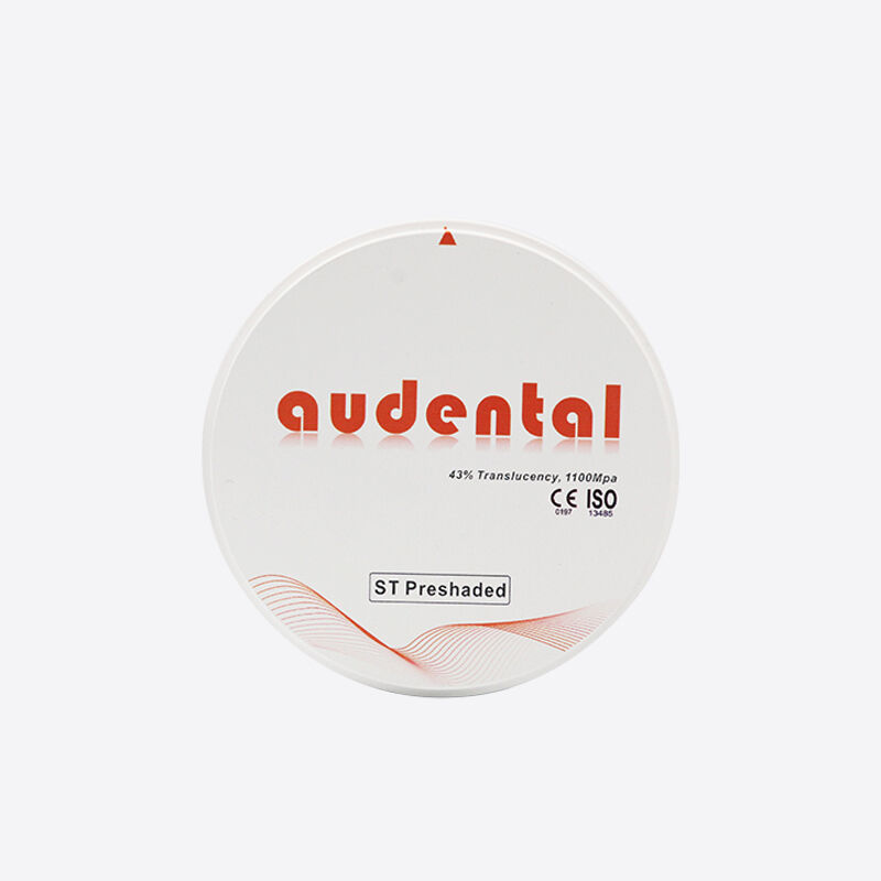 บล็อกเซอร์โคเนียแบบ Pre-Shaded ที่มีความแข็งแรง 1100 MPa และความโปร่งแสง 43 เปอร์เซ็นต์ เพื่อการบูรณะทางทันตกรรมที่ดูเป็นธรรมชาติ