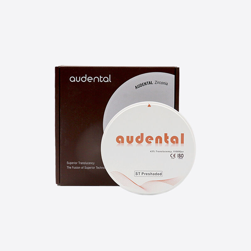 บล็อกเซอร์โคเนียแบบ Pre-Shaded ให้ความแม่นยำของเฉดสีที่เป็นธรรมชาติและความโปร่งแสงสูง เหมาะสำหรับครอบฟัน สะพานฟัน และวีเนียร์