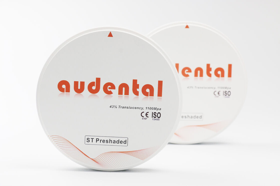 โบล็อกซิรคอนีย์ Pre-shaded ที่แสดงให้เห็นถึงความเข้ากันได้ทางชีวภาพและให้เห็นถึงความตรงกับความต้องการของอุปกรณ์การแพทย์เพื่อการรักษาฟันที่ปลอดภัย