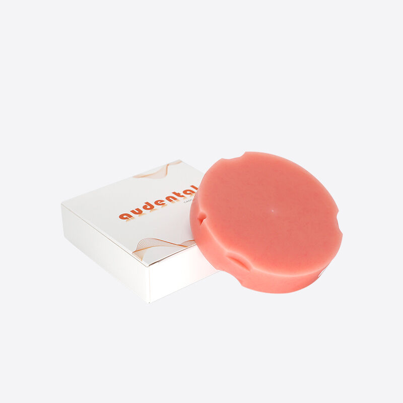 ฟัน Pmma Block สีชมพู A2 สีสันสําหรับความสวยงามของยุงธรรมชาติ เหมาะสําหรับมงกุฎชั่วคราว สะพานและกรอบฟันเทียม