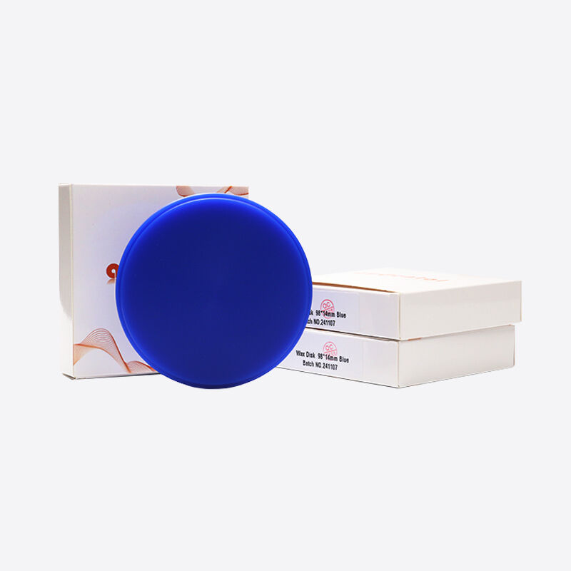 Dental Wax Disc strong consistency wax blocks designed for clean burn out and precise occlusal morphology visibility in dental casting