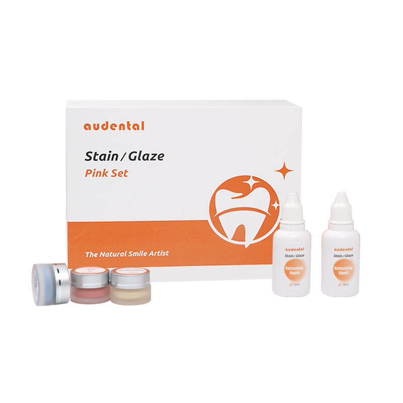 Dental Lab Equipment Offering Simple Stain and Glaze Paste Set with Comprehensive Color Options for Exceptional Zirconia Esthetics