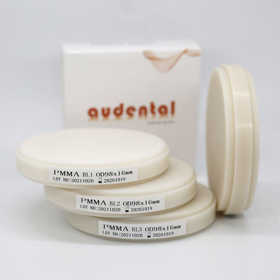 หลายชั้น PMMA ธ อร์ Puck ธ อร์ ธ อร์ ธ อร์ ฐาน ธ อร์ บล็อค เส้นเลือด เนื้อเยื่อสีชมพู วัสดุห้องปฏิบัติการ CADCAM