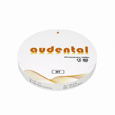 สีขาว ทันตรอันตรายสูง Zirconia HT/DHT CAD CAM ขาว วัสดุห้องปฏิบัติการ