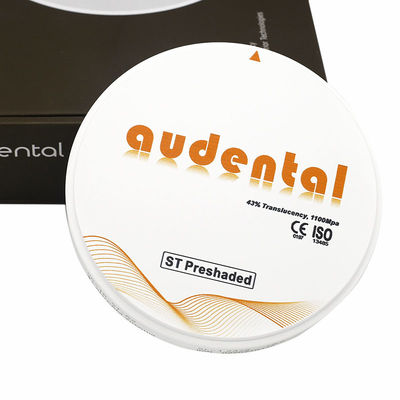 CAD CAM Pre Shaded Zirconia Block ST/DST ธ อร์ซิกอนีมใสสูง 43% ISO