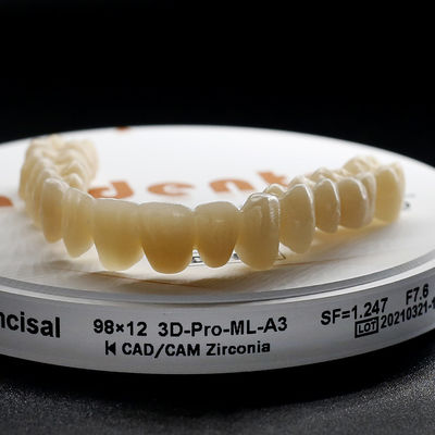 A1 A2 A3 B1 B2 โบล็อก / ดิสก์ซิกอร์คอนีย์ฟัน 98 มม ระบบ FDA
