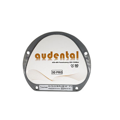 3D ML Dental Zirconia บล็อกวัสดุห้องปฏิบัติการทันตกรรมสีขาวหลายชั้นที่ว่างเปล่า