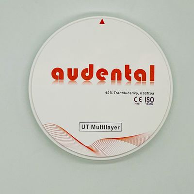 UT Multilayer Dental Zirconia Block ความโปร่งใสและความแข็งแรงสูงเพื่อความสวยงามที่ดีที่สุด