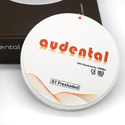 Audental ความแข็งแรงดี ST บล็อกซิรคอนีสที่ถูกนํามาใช้ในระบบ CAD/CAM
