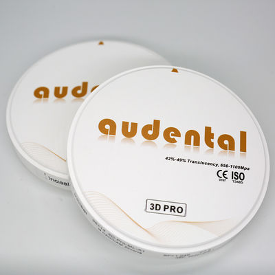 92/95/98mm ห้องปฏิบัติการฟัน 3D โปรซิกอร์คอนีย์บล็อกด้วยความโปร่งใสสูงและการออกแบบหลายชั้น
