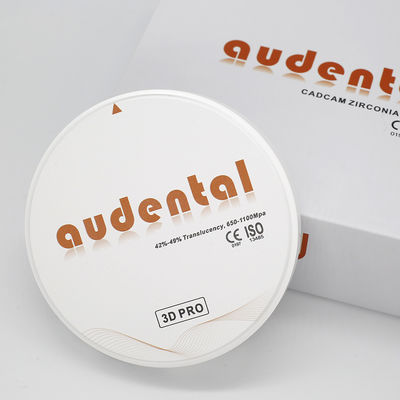98/95/92mm Aethics Dental Zirconia Blocks 20 สี OEM ODM 3D โปร หลายชั้น 49%R ใส