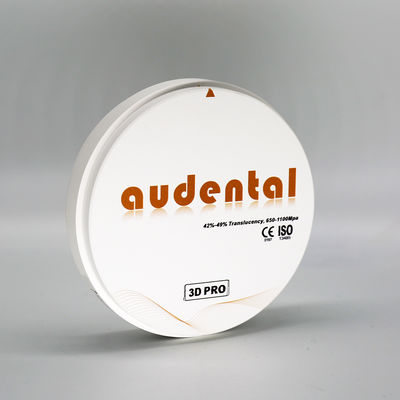 ความโปร่งใส 42-49% Audental CAD CAM ผัง Zircon, 20 สี ผัง Zirconia ฟัน