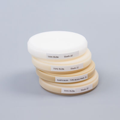 ห้องปฏิบัติการทันตแพทย์ Audental PMMA Disc Pink Clear Flexible 98mm PMMA Block OEM
