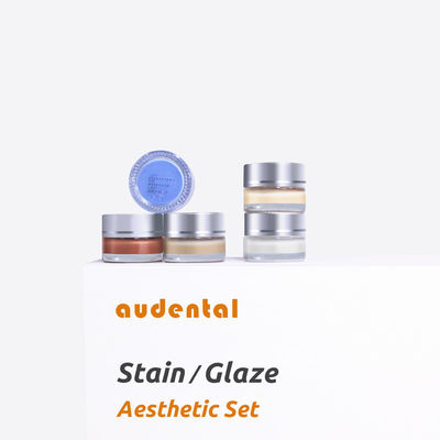 เซรามิกฟัน ซิรคอนีย์ บล็อกสีน้ําเหลว โปรเซลีนฟันคราบ Glaze Audental Glaze Powder